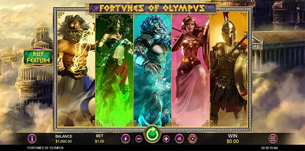 fortunes of olympus slot review image