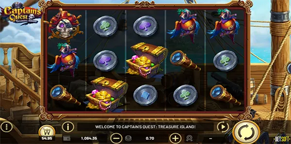 captain's quest treasure island slot image