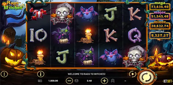 rags to witches slot image