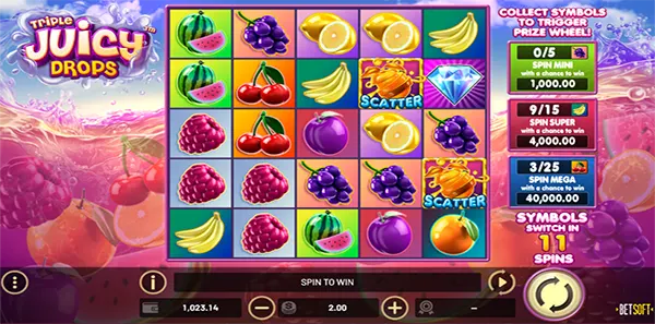 triple juicy drops slot review image