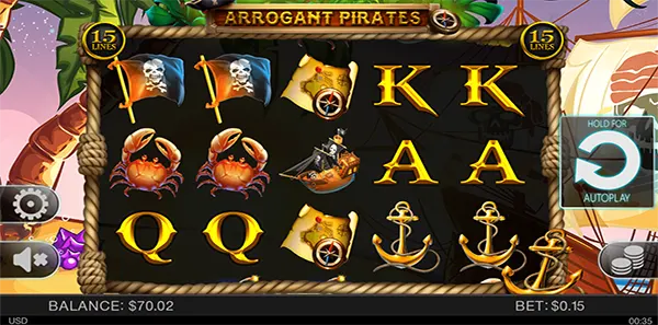 arrogant pirates slot review image