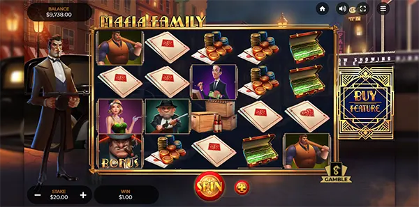 mafia family slot review image