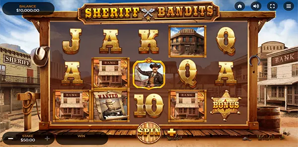 sheriff vs bandits slot review image