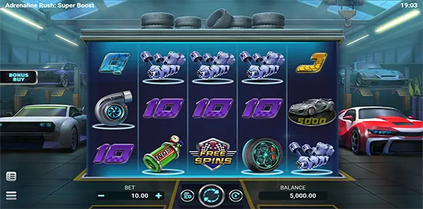 adrenaline rush super boost slot review