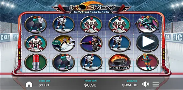 hockey enforcers slot review image