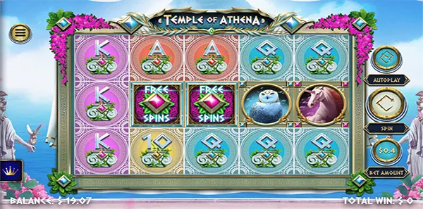 temple of athena slot review image