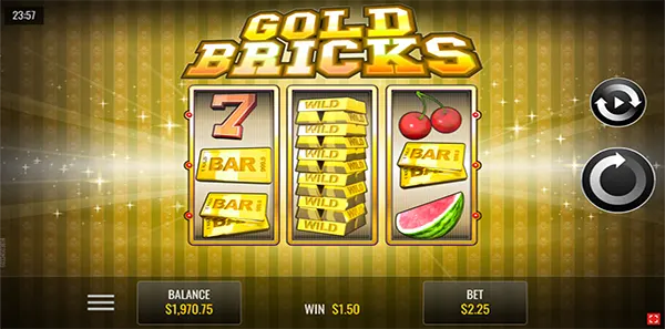 gold bricks slot review image