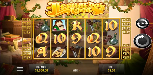 leonardos loot slot review image