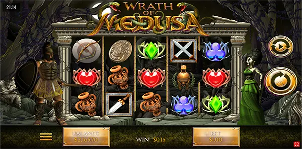 wrath of medusa slot review image
