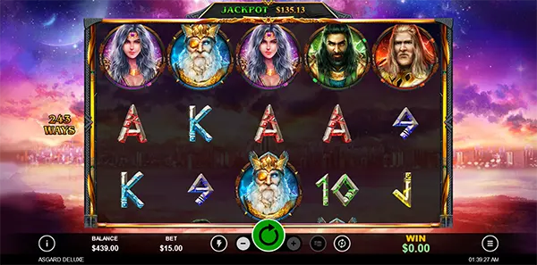 asgard deluxe slot review image