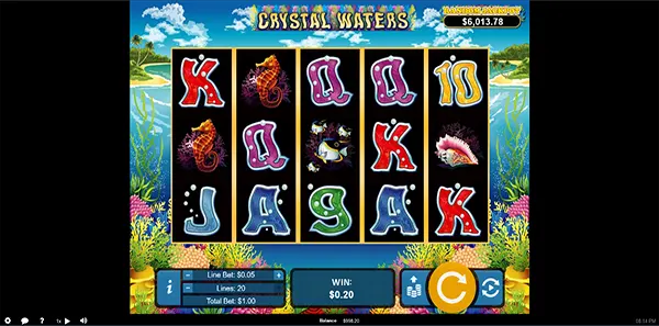 crystal waters slot review image