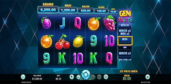 gem fruits slot review