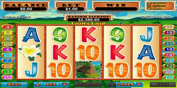 lions lair slot review image