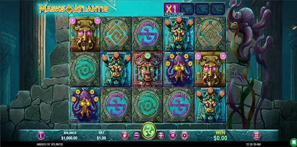 masks of atlantis slot review