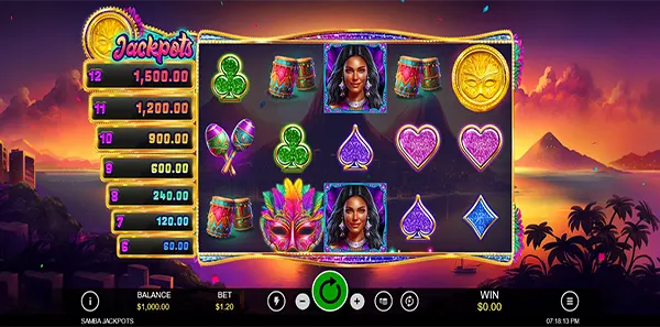 samba jackpots slot review