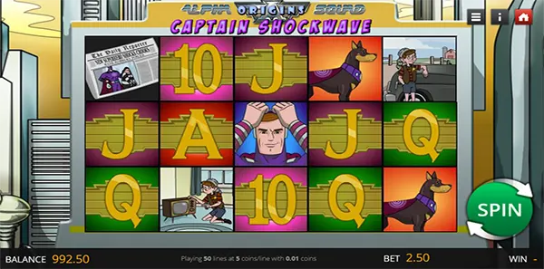 captain shockwave slot review image