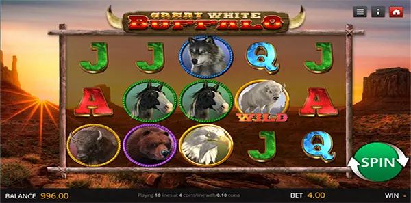 great white buffalo slot review image