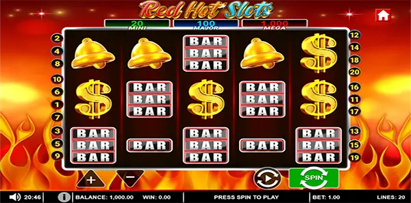 red hot slots review image