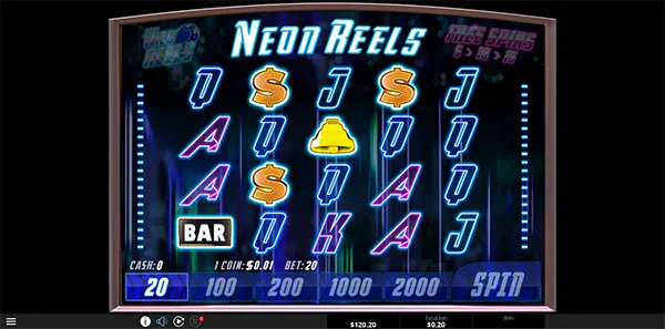 neon reels slot review