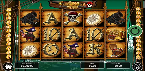 caribbean gold slot image