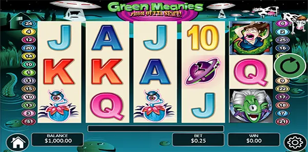 green meanies slot image